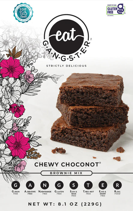 EAT G.A.N.G.S.T.E.R // Chewy Choconot Brownie Mix 8.1 oz