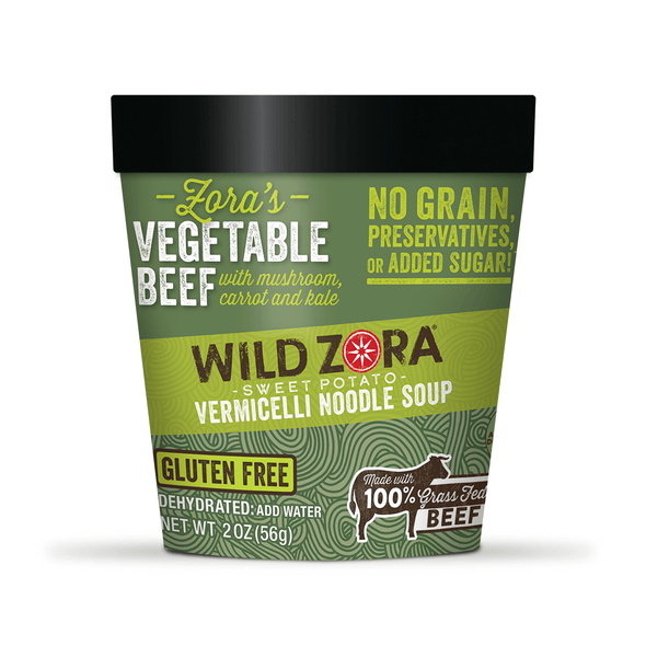 Wild Zora // Vermicelli Vegetable Beef Noodle Soup 2 oz