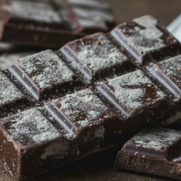 Illustration showing how long chocolate lasts