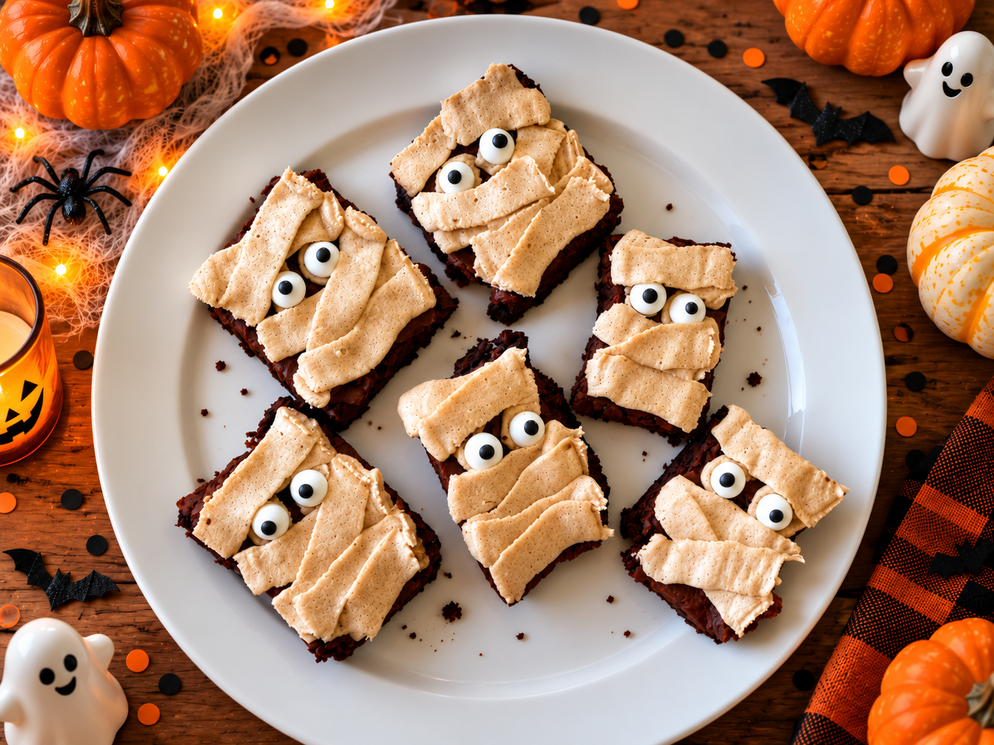Spooky "Choconot" Mummy Brownies