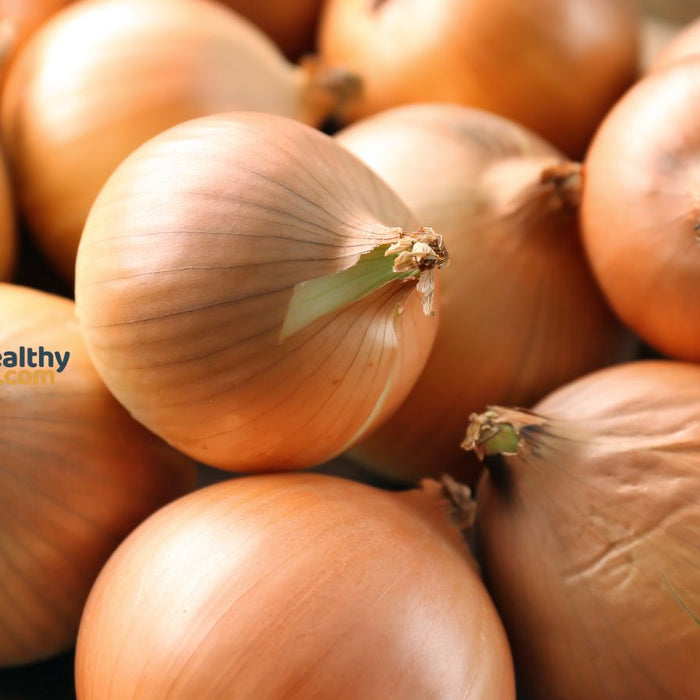 Golden brown onions for cooking and nutrition benefits.