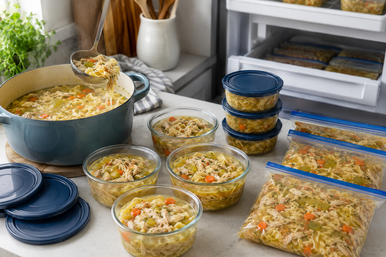 Can You Freeze Chicken Noodle Soup? Keep Noodles Firm Longer