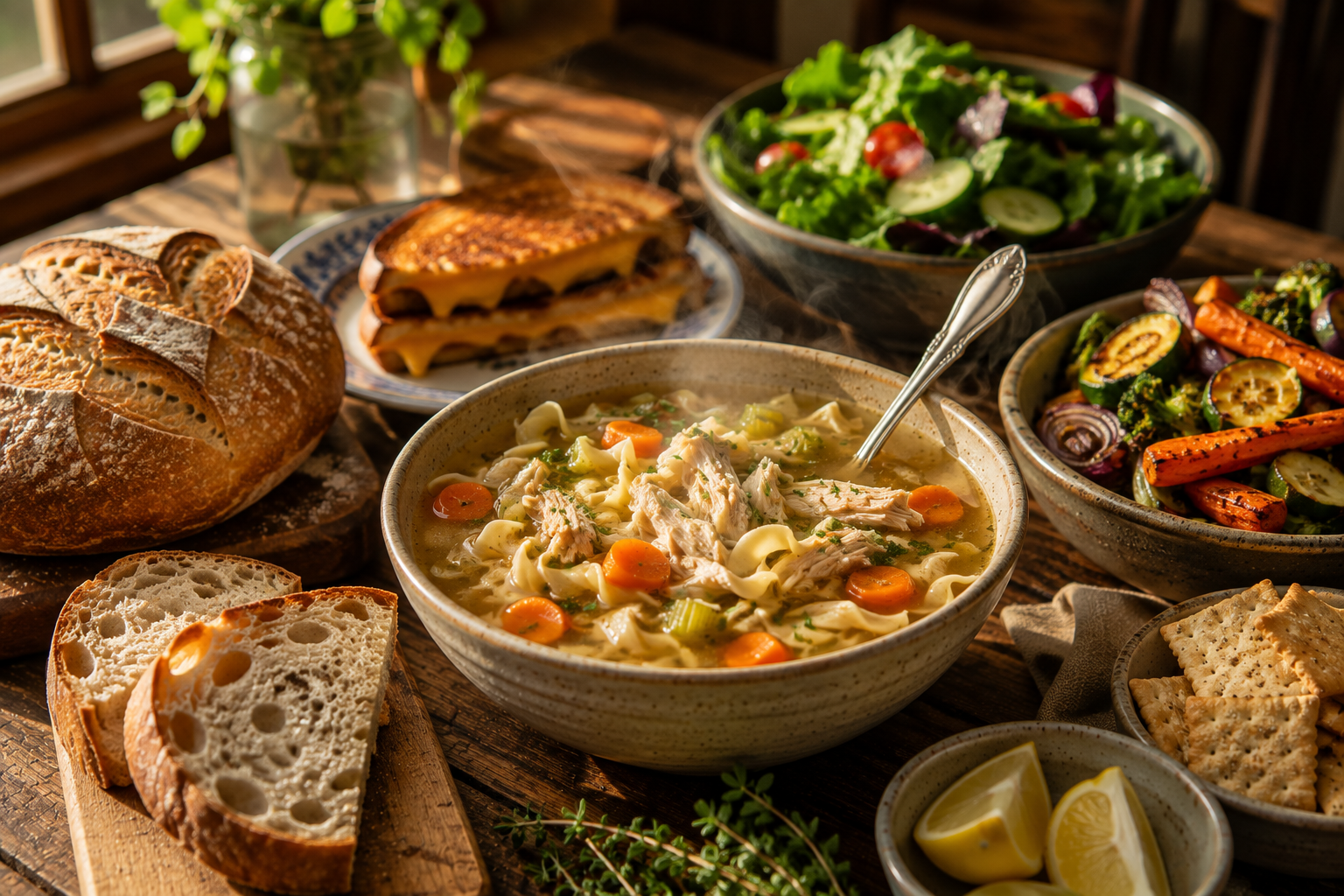 What Goes With Chicken Noodle Soup? Best Sides to Try