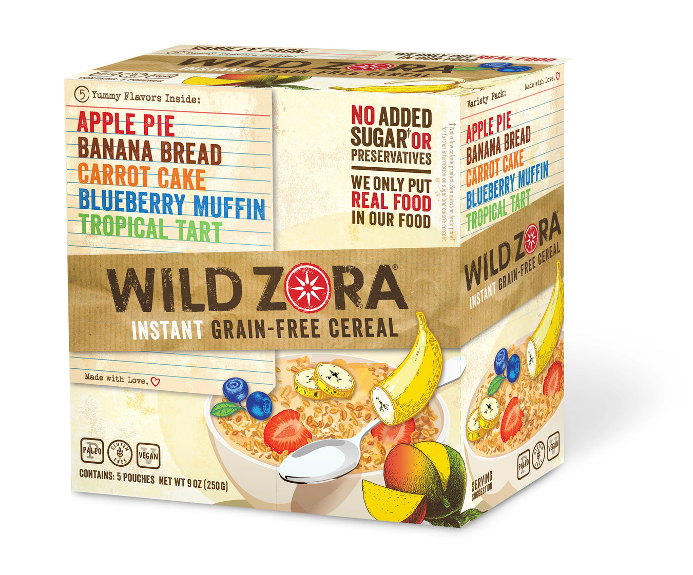Wild Zora // Instant Grain-Free Cereal