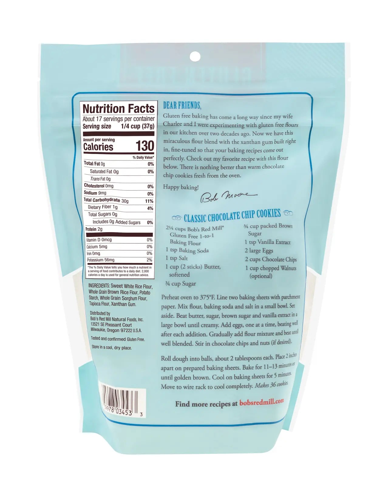 Bob's Red Mill // Gluten Free Baking Flour 1 To 1, 44 oz