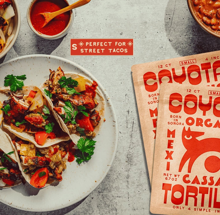 Coyotas // Organic Cassava Tortillas Small (4"), 12 ct
