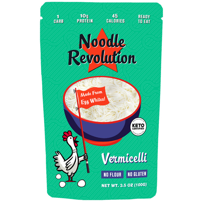 Pure Traditions // Noodle Revolution Keto Egg White Noodles - Vermicelli 3.5 oz