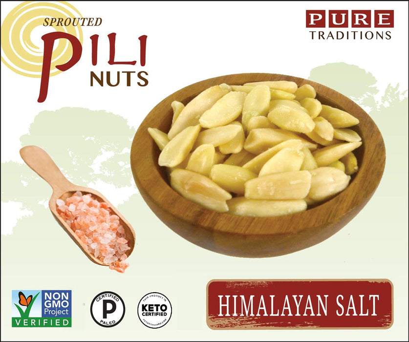 Pure Traditions // Sprouted Pili Nuts, Himalayan Salt