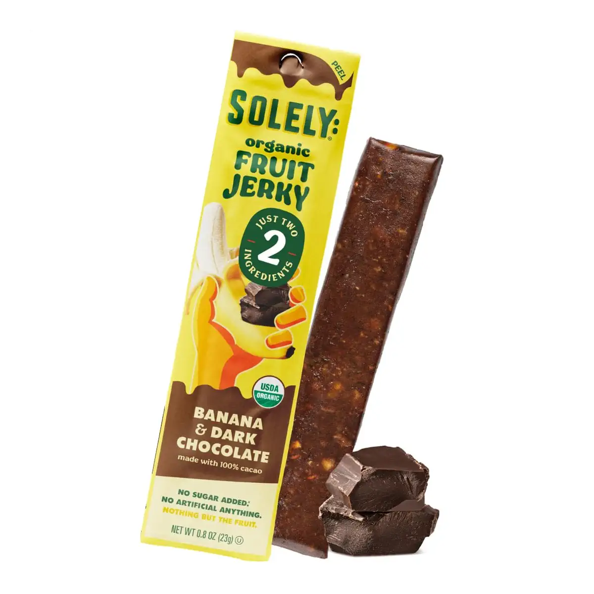Solely Banana with Dark Chocolate Fruit Jerky, 0.8 oz