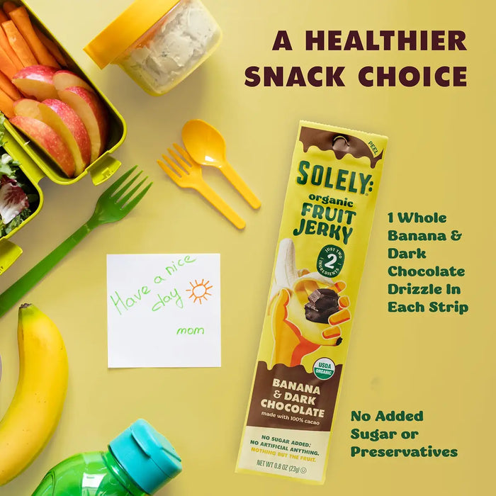 Solely Banana with Dark Chocolate Fruit Jerky, 0.8 oz