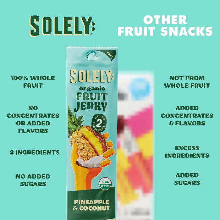 Solely Pineapple with Coconut Fruit Jerky, 0.8 oz