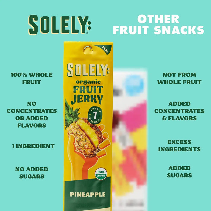 Solely Fruit Jerky 1/2 Pineapple, 0.8 oz