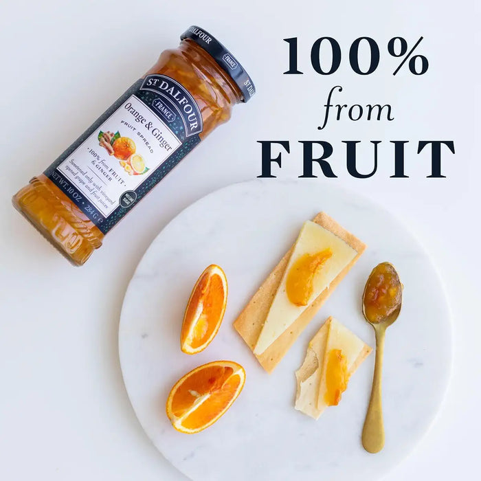 St. Dalfour Ginger and Orange Marmalade Fruit Spread, 10 oz