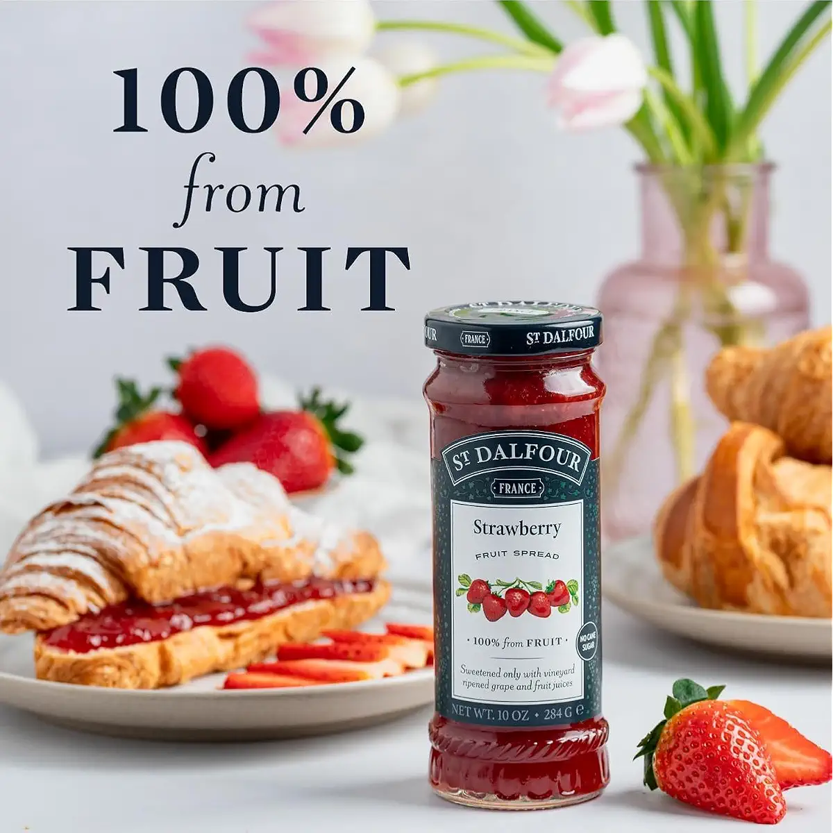 St. Dalfour Strawberry Fruit Spread, 10 oz