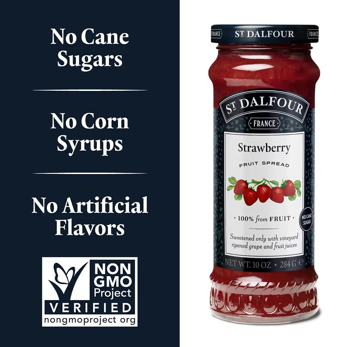 St. Dalfour Strawberry Fruit Spread, 10 oz
