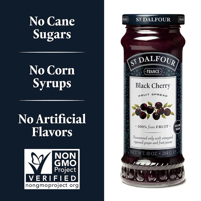 St. Dalfour Black Cherry Fruit Spread, 10 oz