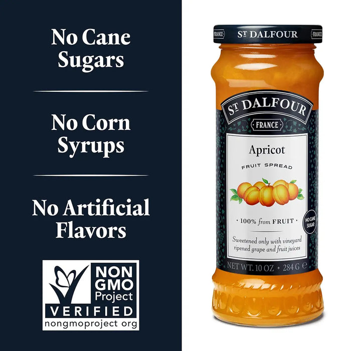 St. Dalfour Apricot Fruit Spread, 10 oz