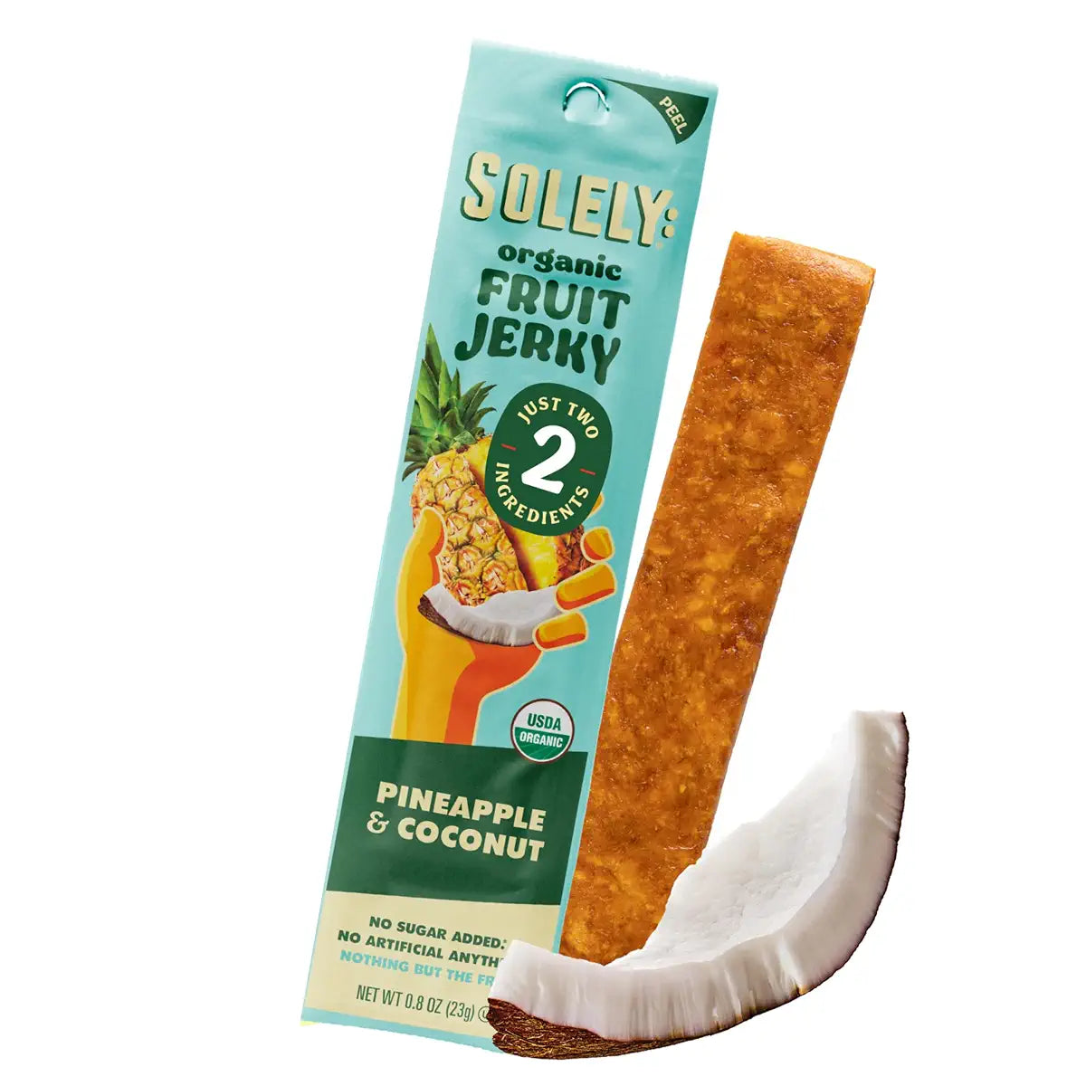 Solely Pineapple with Coconut Fruit Jerky, 0.8 oz