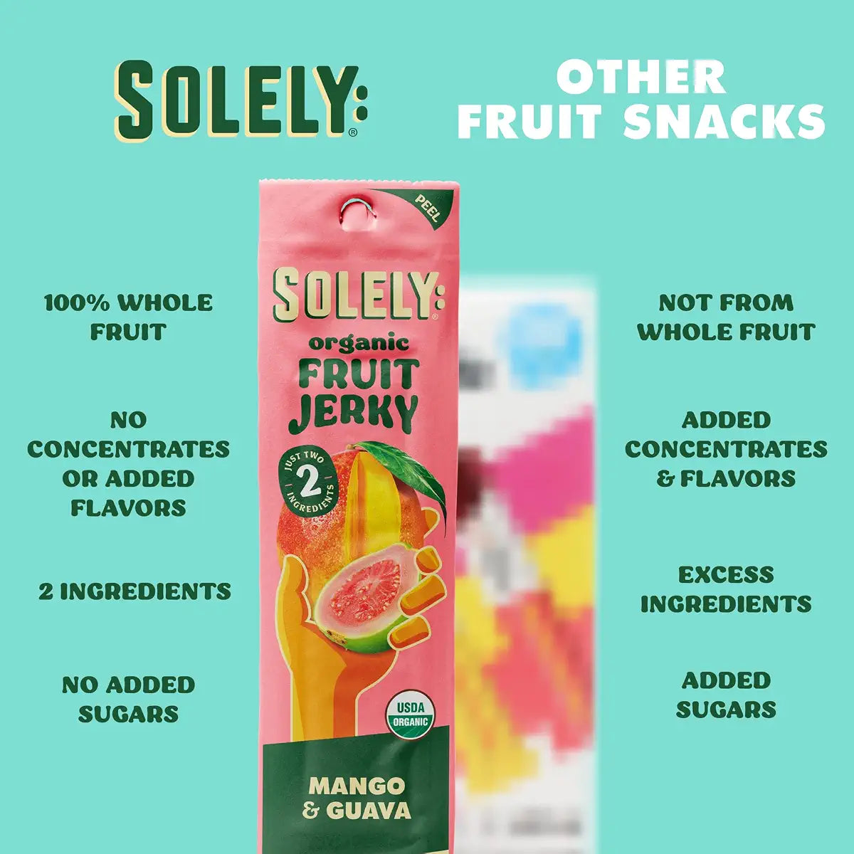Solely Mango Fruit Jerky, 0.8 oz