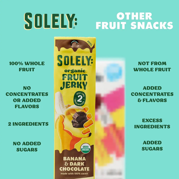 Solely Banana with Dark Chocolate Fruit Jerky, 0.8 oz