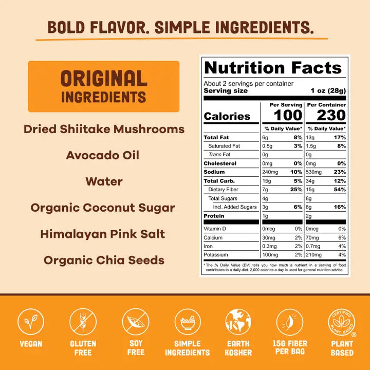 Pan's Mushroom Jerky // Original Mushroom Jerky