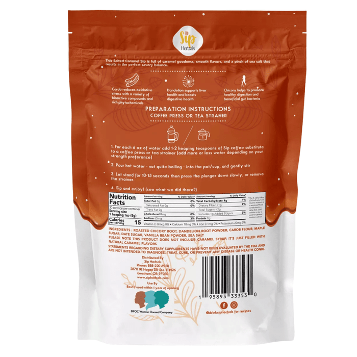 Sip Herbals // Salted Maple Coffee Substitute 6 oz