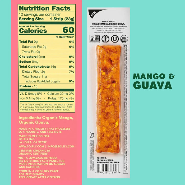 Solely Mango Fruit Jerky, 0.8 oz