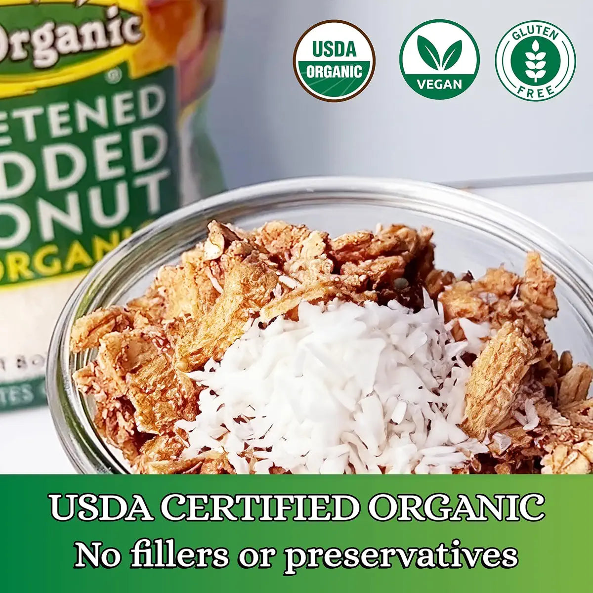 Let's Do Organic Shredded Coconut - Unsweetened, 8 oz