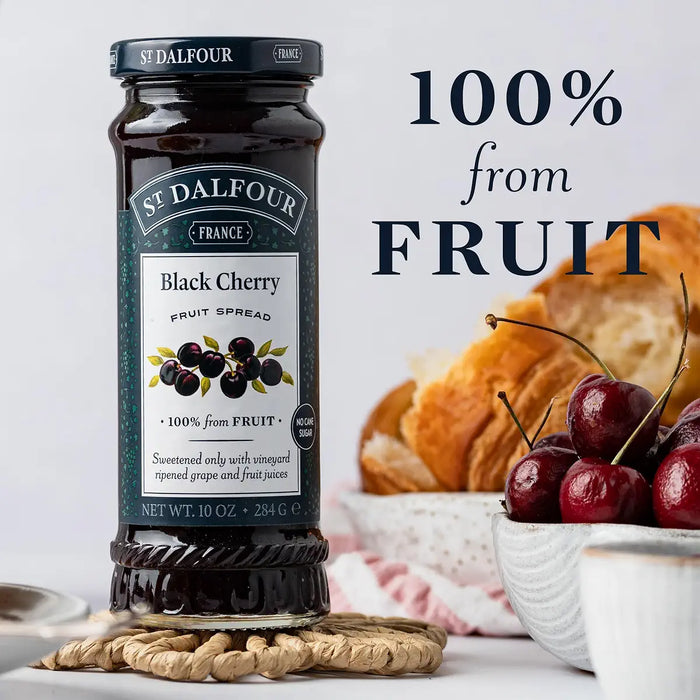St. Dalfour Black Cherry Fruit Spread, 10 oz