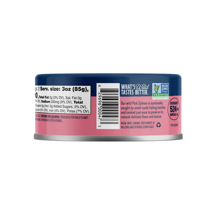 Wild Planet Alaskan Pink Salmon, 6 oz