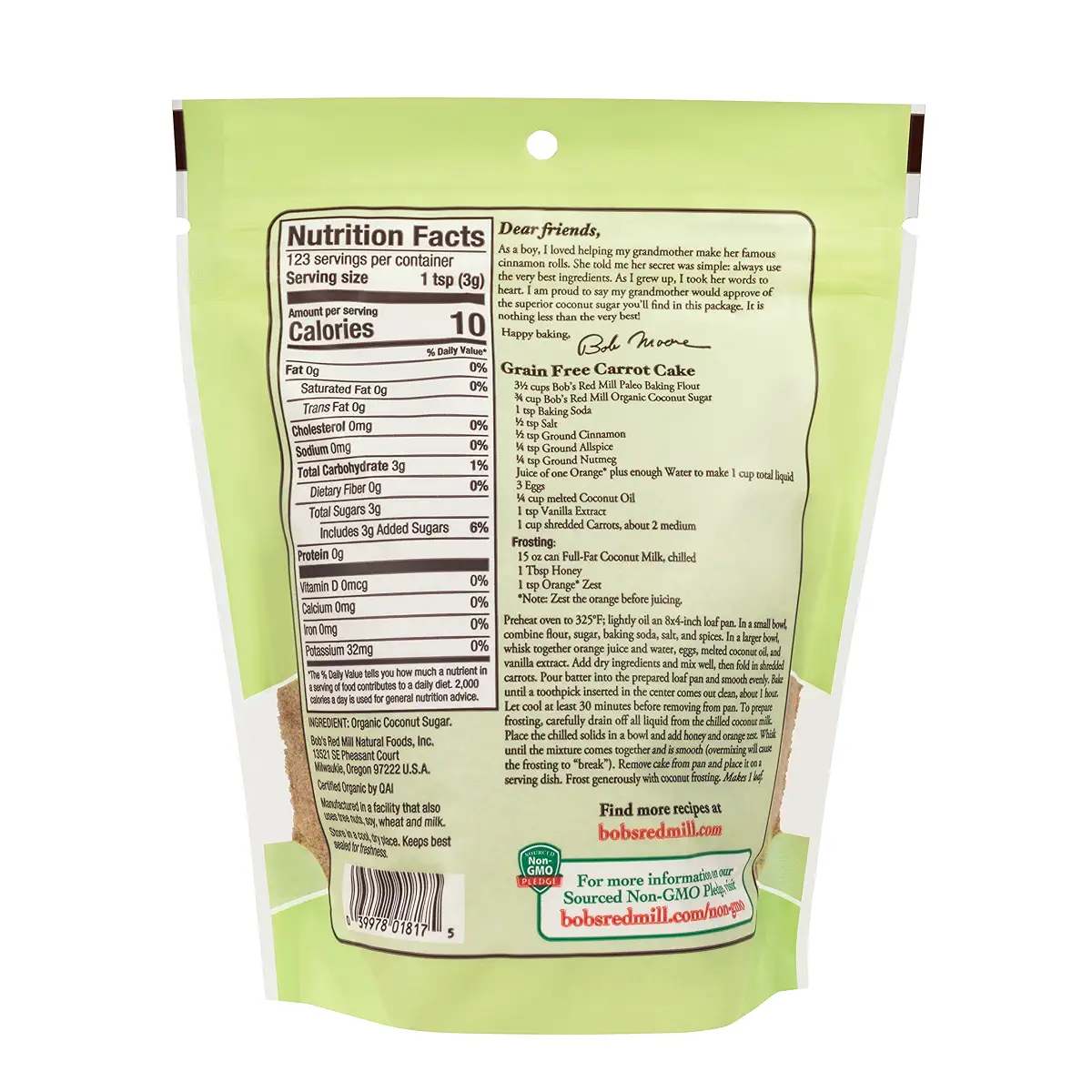 Bob's Red Mill Organic Coconut Sugar, 13 oz
