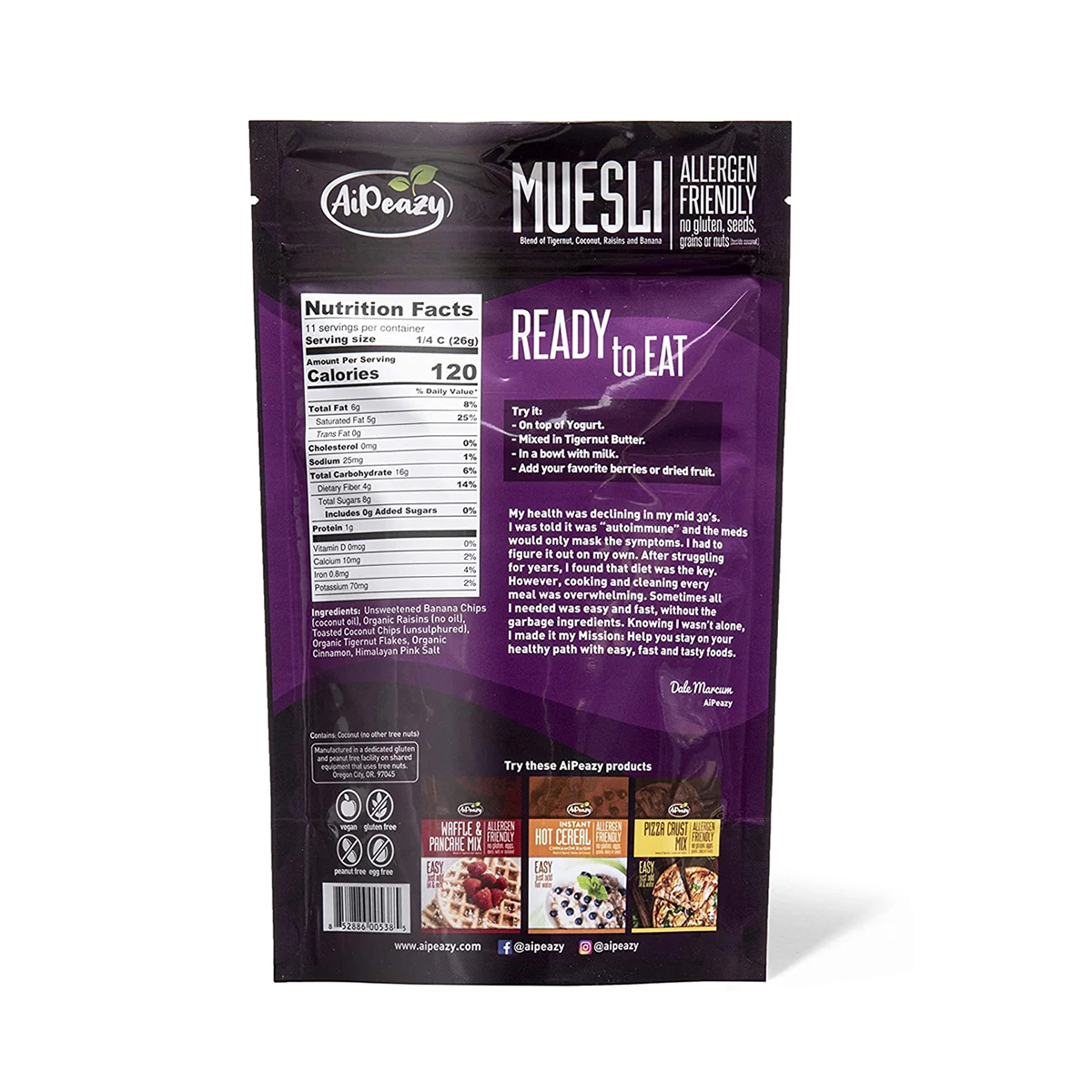 AiPeazy // Muesli 10.1 oz