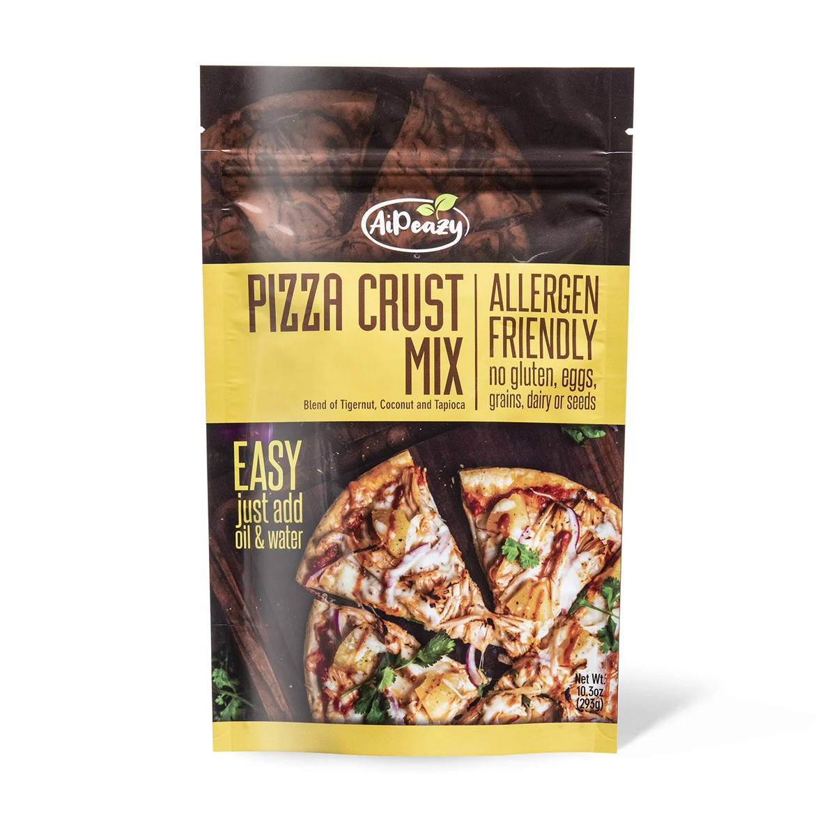 AiPeazy // Pizza Crust Mix - With Tigernut Flour 10.3 oz