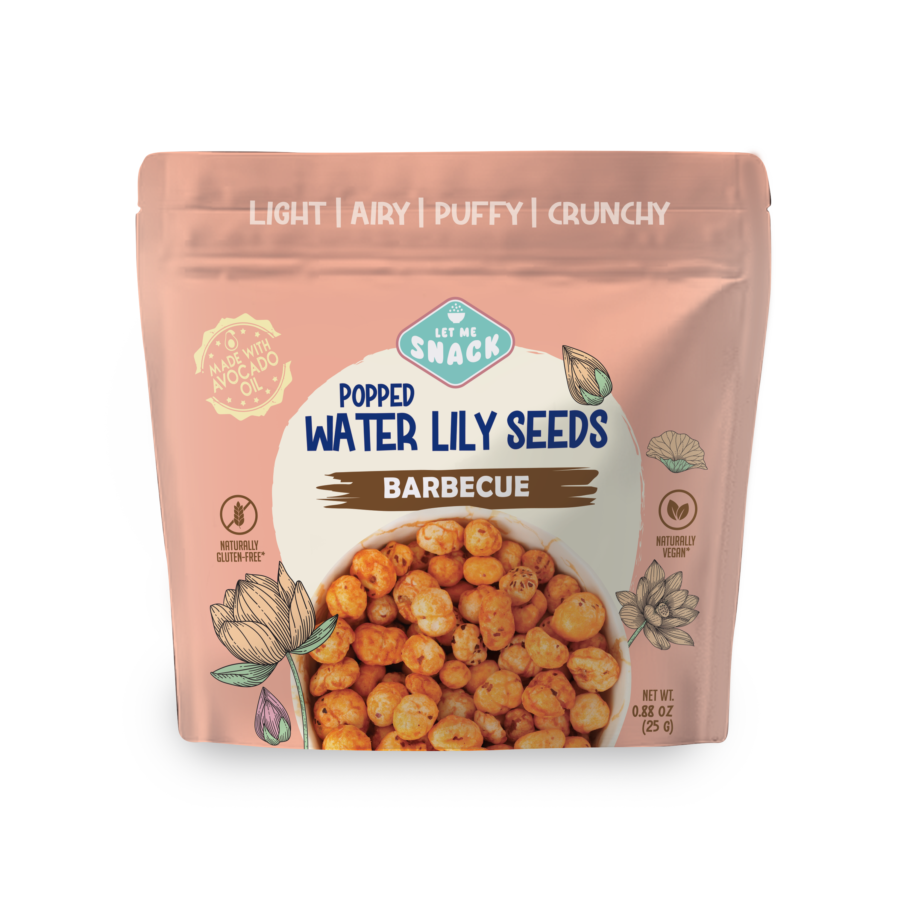 Let Me Snack // Popped Water Lilly Seeds - Barbecue