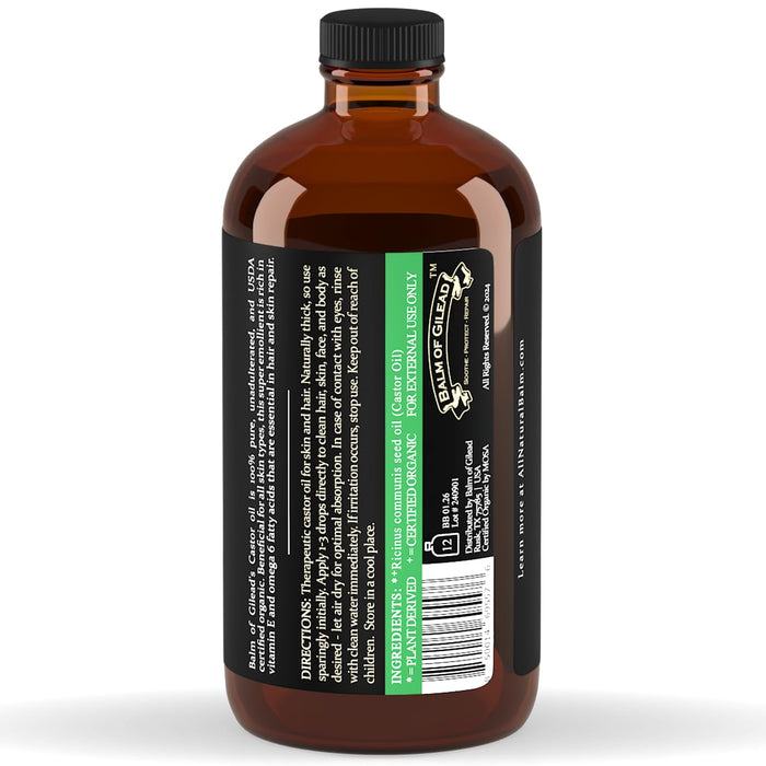 Balm of Gilead // 100 Pure Undiluted Castor Oil 16 fl oz