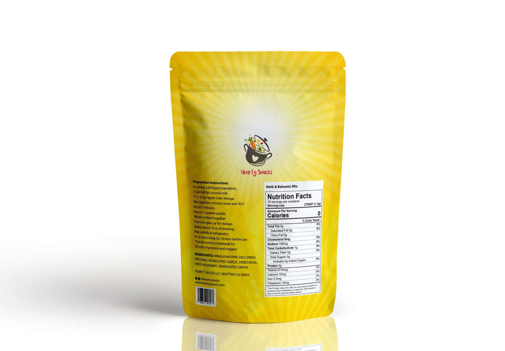 Hearty Sauces // Herb Balsamic Dressing Dry Mix, 2.2 oz