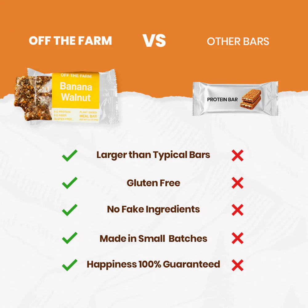 Off The Farm // Banana Walnut Meal Bar 3.3 oz