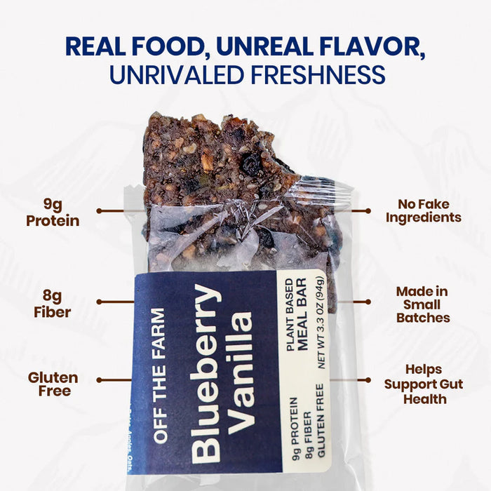 Off The Farm // Blueberry Vanilla Meal Bar 3.3 oz