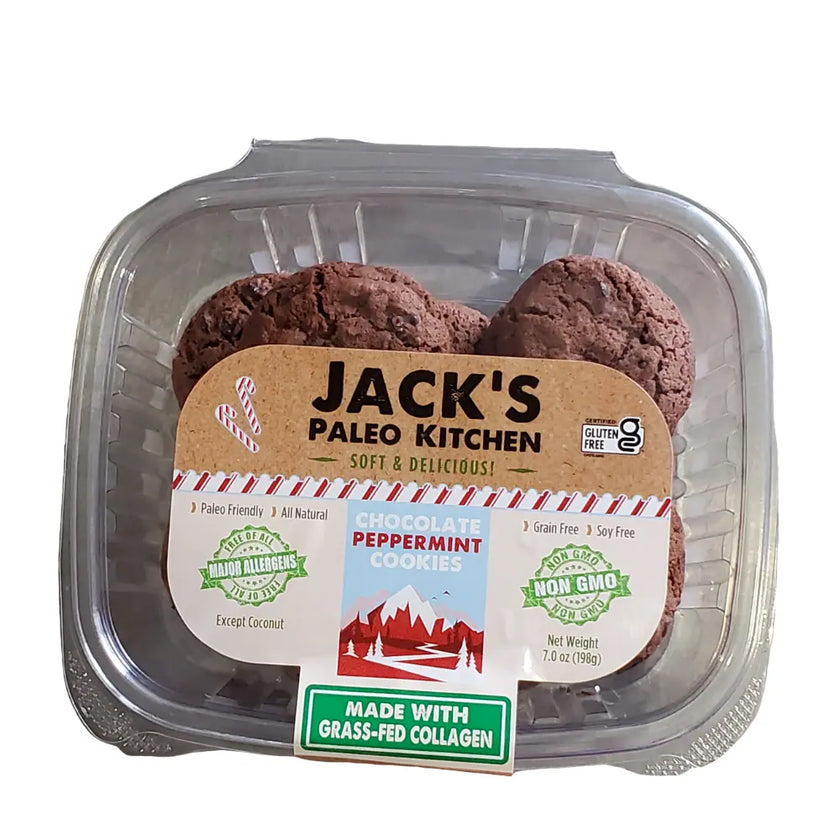Jack's Allergen Friendly Bakery Chocolate Peppermint Cookies, 7 oz (12 Cookies)