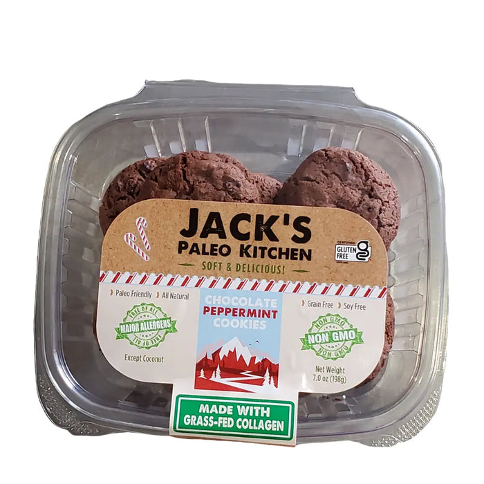 Jack's Paleo Kitchen // Chocolate Peppermint Cookies, 7 oz (12 Cookies)