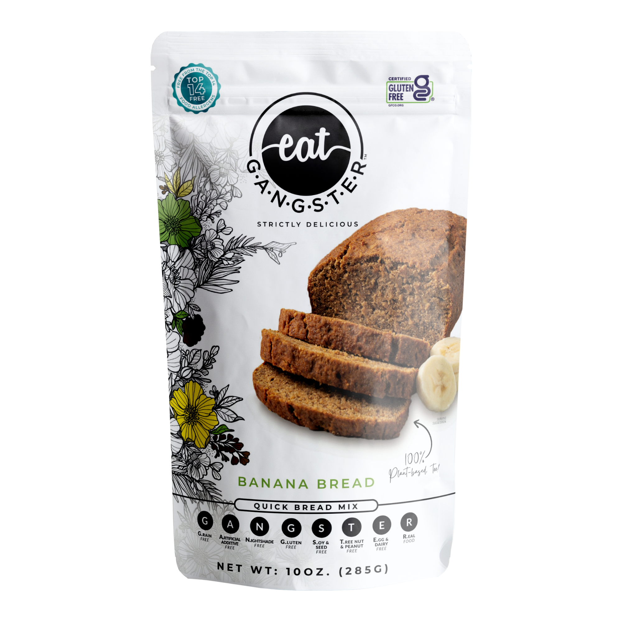 EAT G.A.N.G.S.T.E.R // Banana Bread Mix, 10 oz