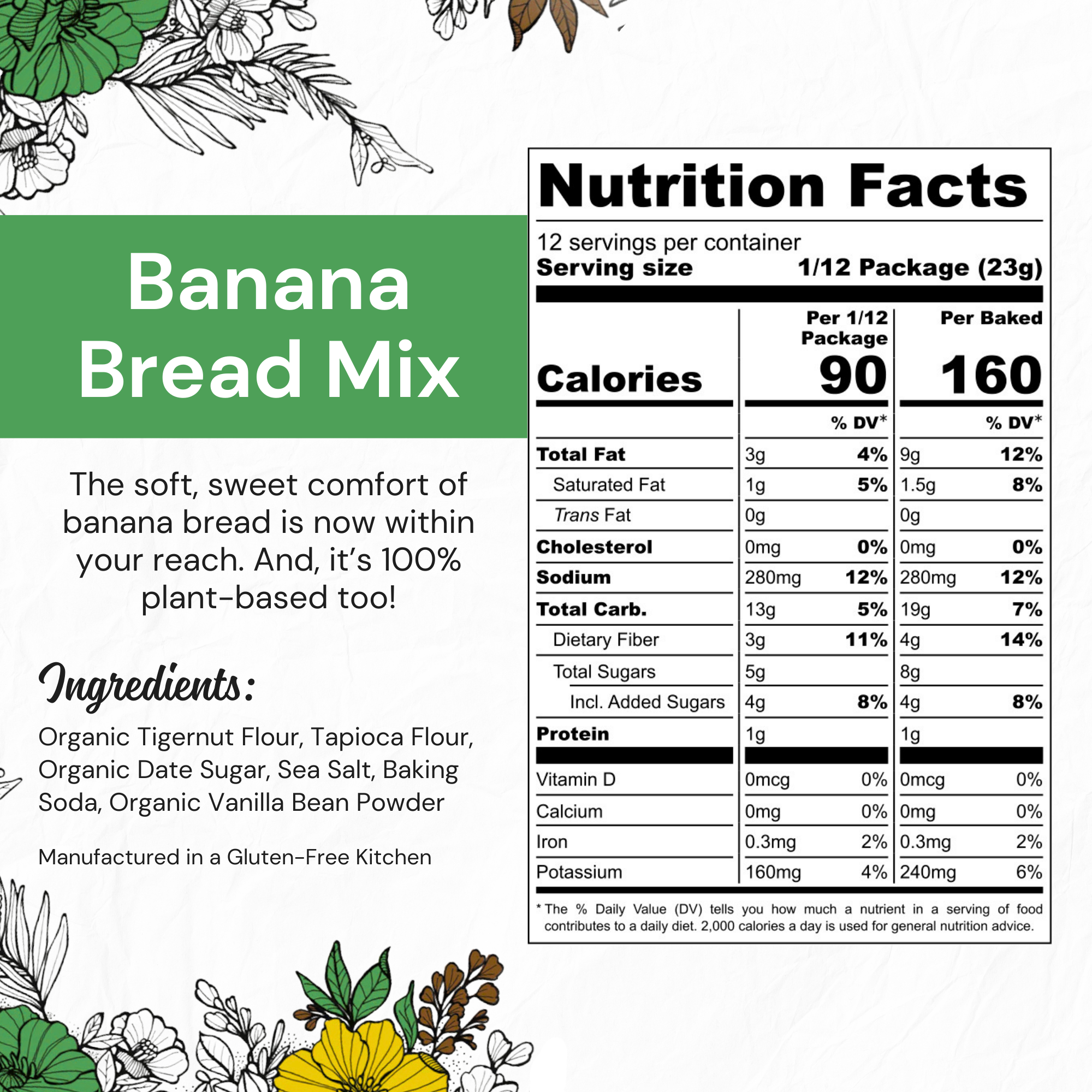 EAT G.A.N.G.S.T.E.R // Banana Bread Mix, 10 oz