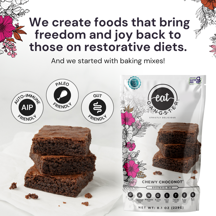 EAT G.A.N.G.S.T.E.R // Chewy Choconot Brownie Mix, 8.1 oz