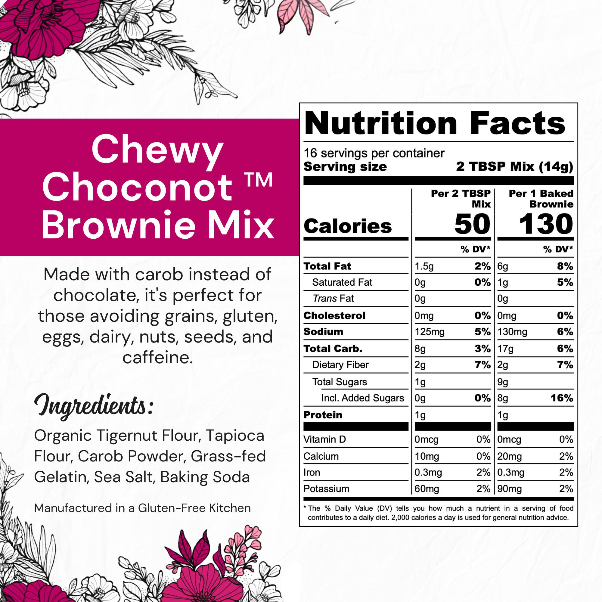 EAT G.A.N.G.S.T.E.R // Chewy Choconot Brownie Mix, 8.1 oz