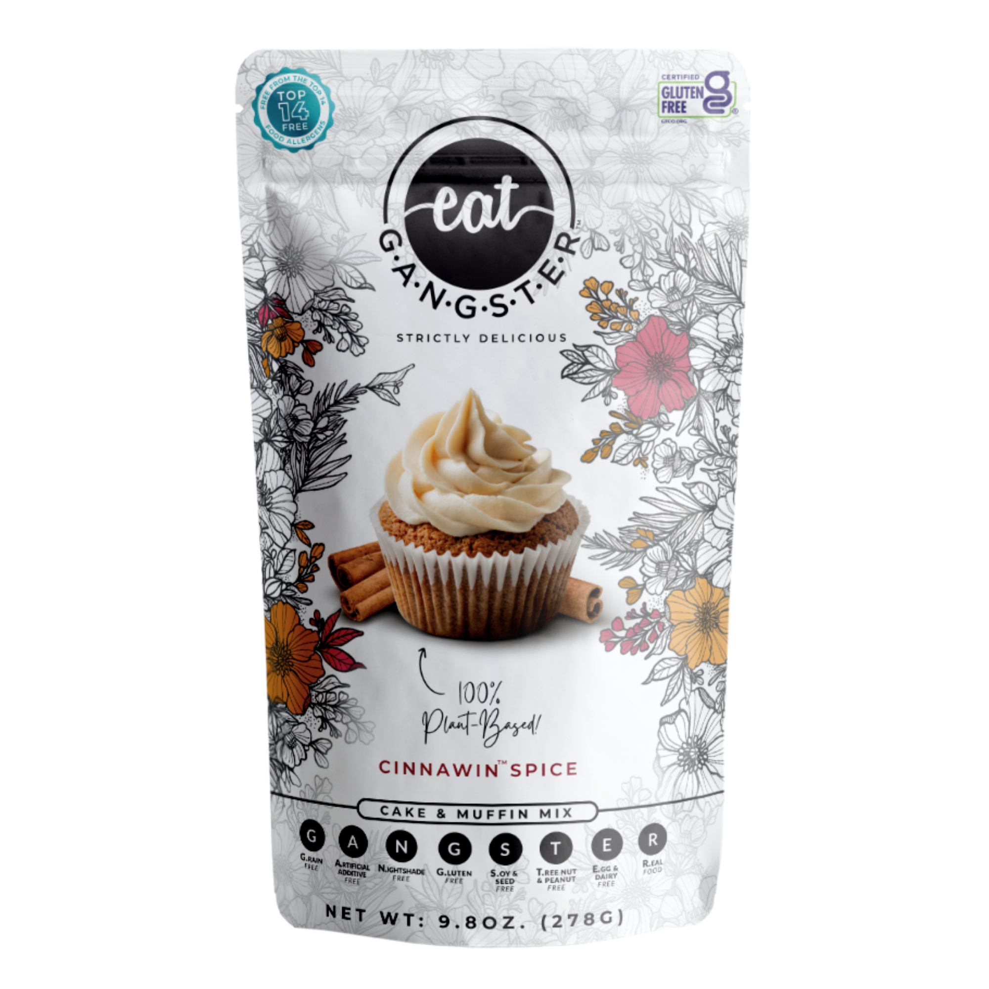EAT G.A.N.G.S.T.E.R // Cinnawin Spice Cake Mix, 9.8 oz