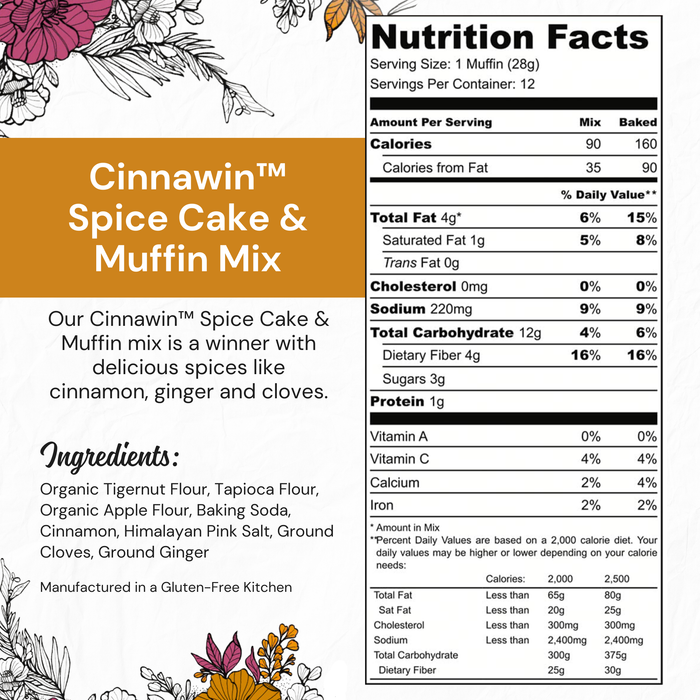 EAT G.A.N.G.S.T.E.R // Cinnawin Spice Cake Mix, 9.8 oz