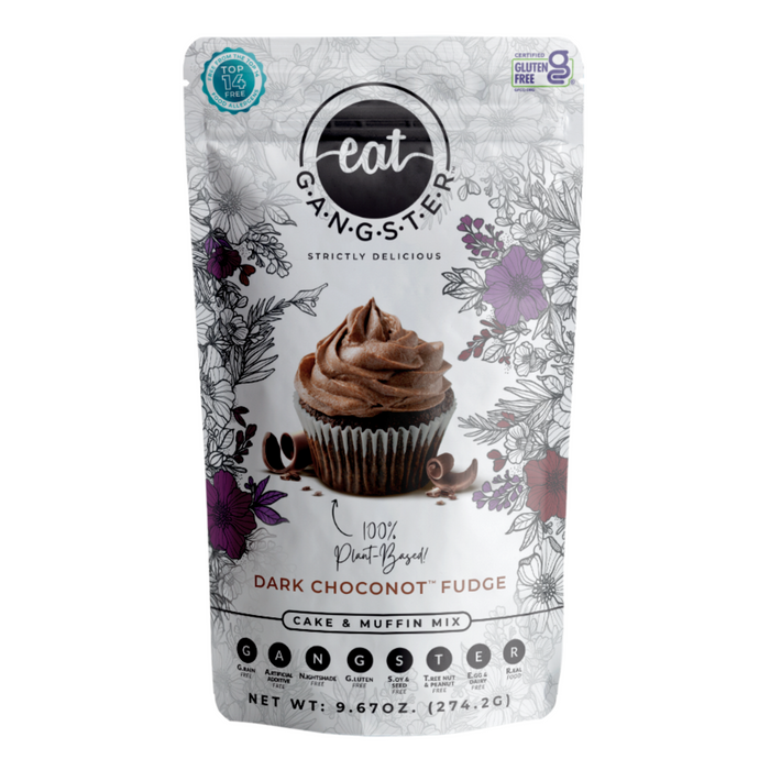 EAT G.A.N.G.S.T.E.R // Dark Choconot Fudge Cake and Muffin Mix, 9.67 oz