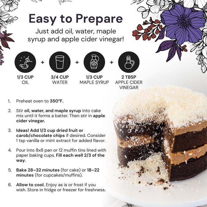 EAT G.A.N.G.S.T.E.R // Dark Choconot Fudge Cake and Muffin Mix, 9.67 oz