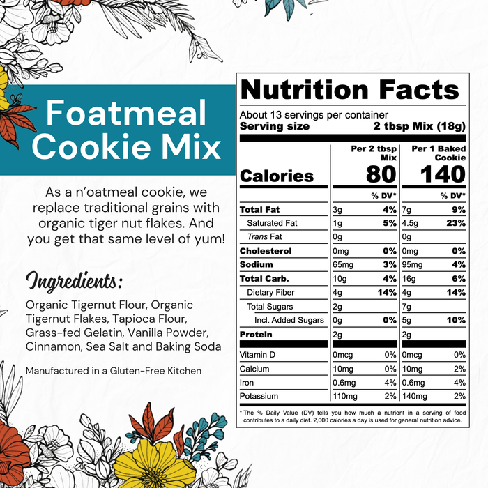 EAT G.A.N.G.S.T.E.R // Foatmeal Cookie Mix, 8 oz