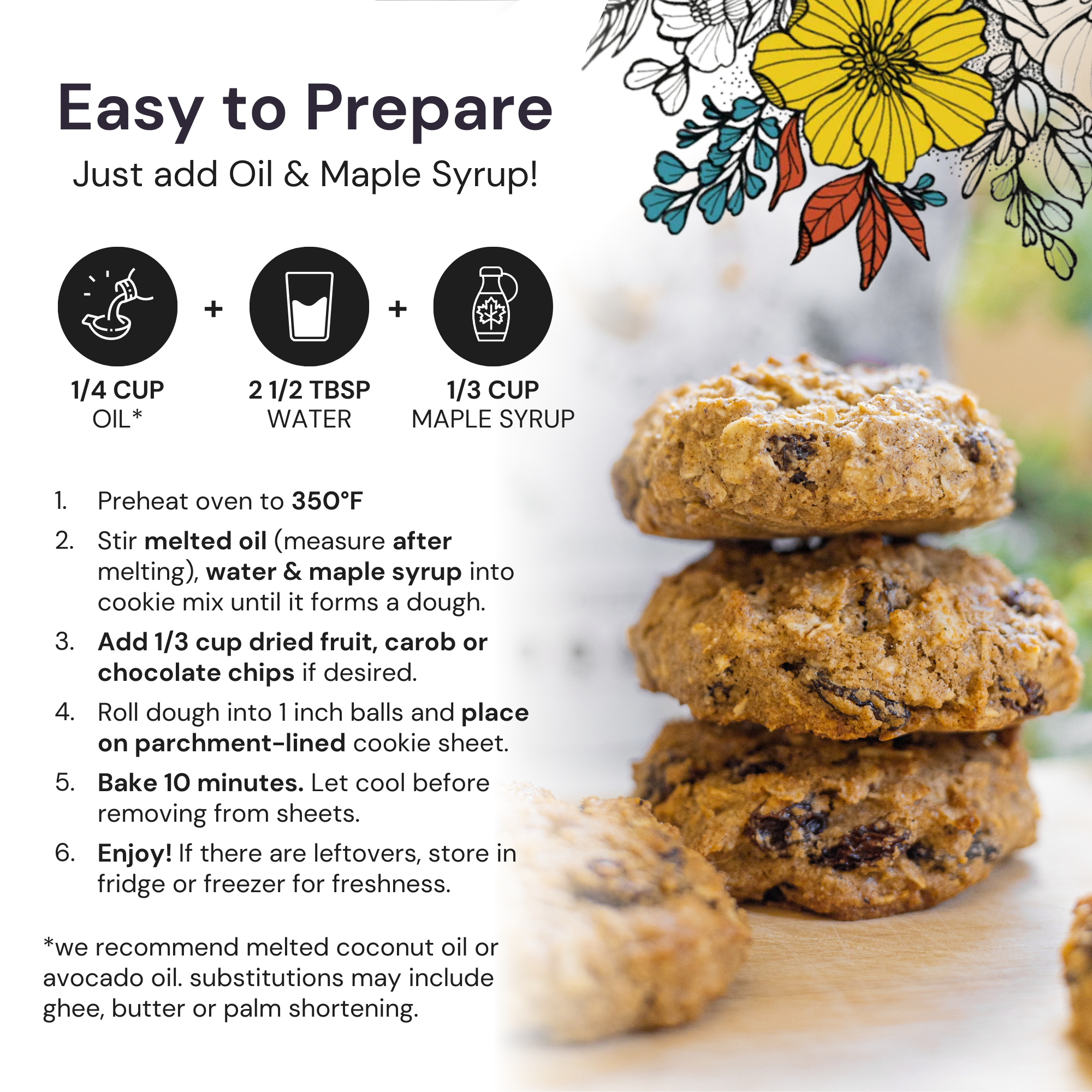 EAT G.A.N.G.S.T.E.R // Foatmeal Cookie Mix, 8 oz